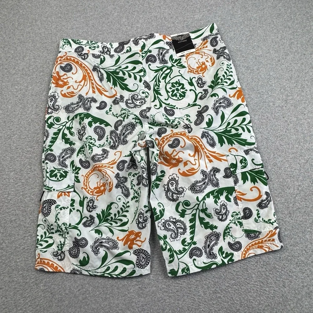 4FATHERZ‎ Board Shorts Mens 3XL Summer Beach Swim Short Trunk Paisley Floral NWT